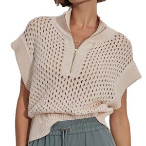 Varley Sheer Design Cotton Blouse – Size M